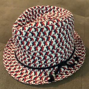 Red,white, blue hat